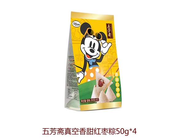 五芳斋真空香甜红枣粽50g*4